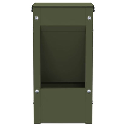 Mangiatore per conigli Verde oliva 12,5 x 12,5 x 25 cm