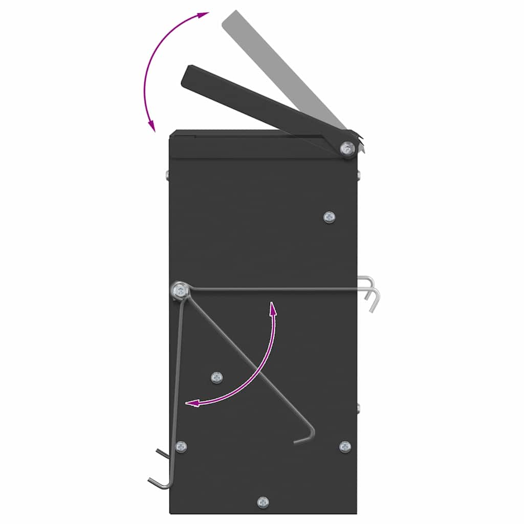 Mangiatore per conigli Nero 20 x 12,5 x 25 cm | homemem39