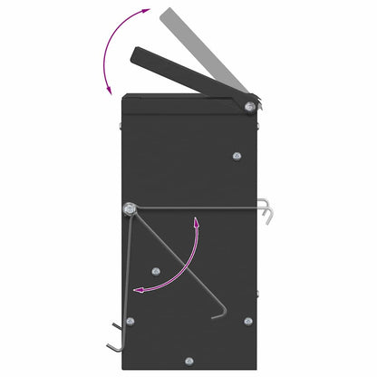 Mangiatore per conigli Nero 20 x 12,5 x 25 cm | homemem39