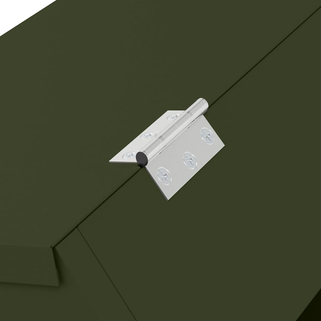 Mangiatore per conigli Verde oliva 64.5 x 25.5 x 45.5 cm