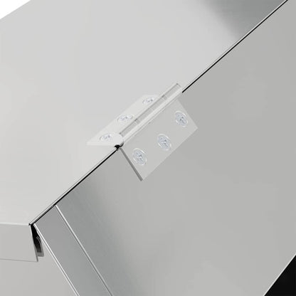 Mangiatore per conigli Argento 64.5 x 25.5 x 45.5 cm