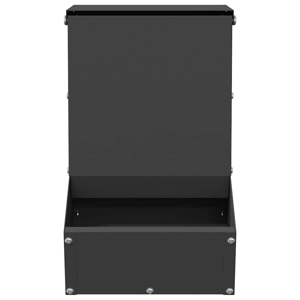 Mangiatore per conigli Nero 17.5 x 26 x 28.5 cm