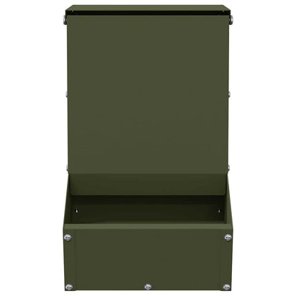 Mangiatore per conigli Verde oliva 17.5 x 26 x 28.5 cm