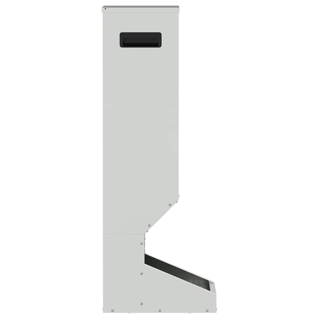 Mangiatore per cervi Argento 28 x 30 x 80 cm Acciaio zincato