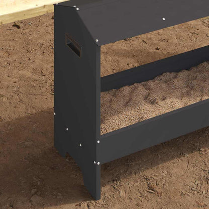 Mangiatoia per polli Nero 81 x 32 x 53,5 cm