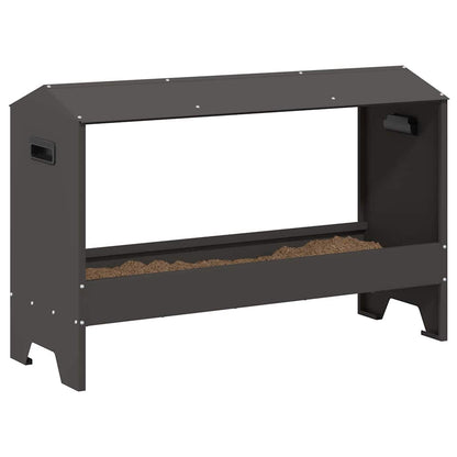 Mangiatoia per polli Nero 81 x 32 x 53,5 cm