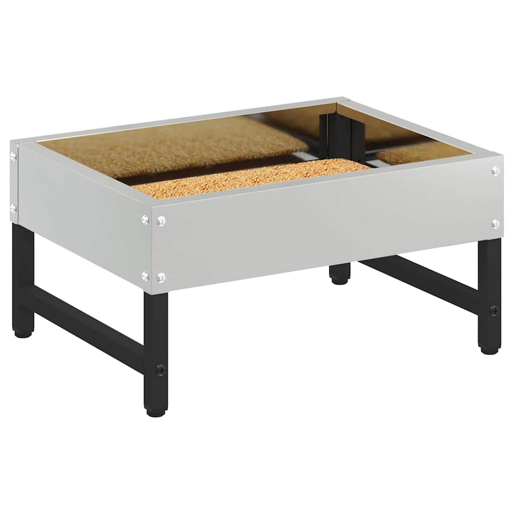 Mangiatore per Uccelli Argento 80 x 28 x 13.5 cm