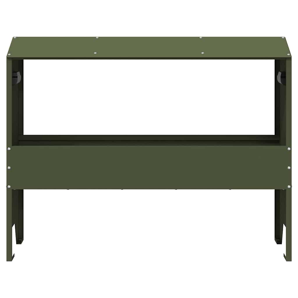 Abbeveratoio per bestiame Verde oliva 79 x 35 x 62 cm
