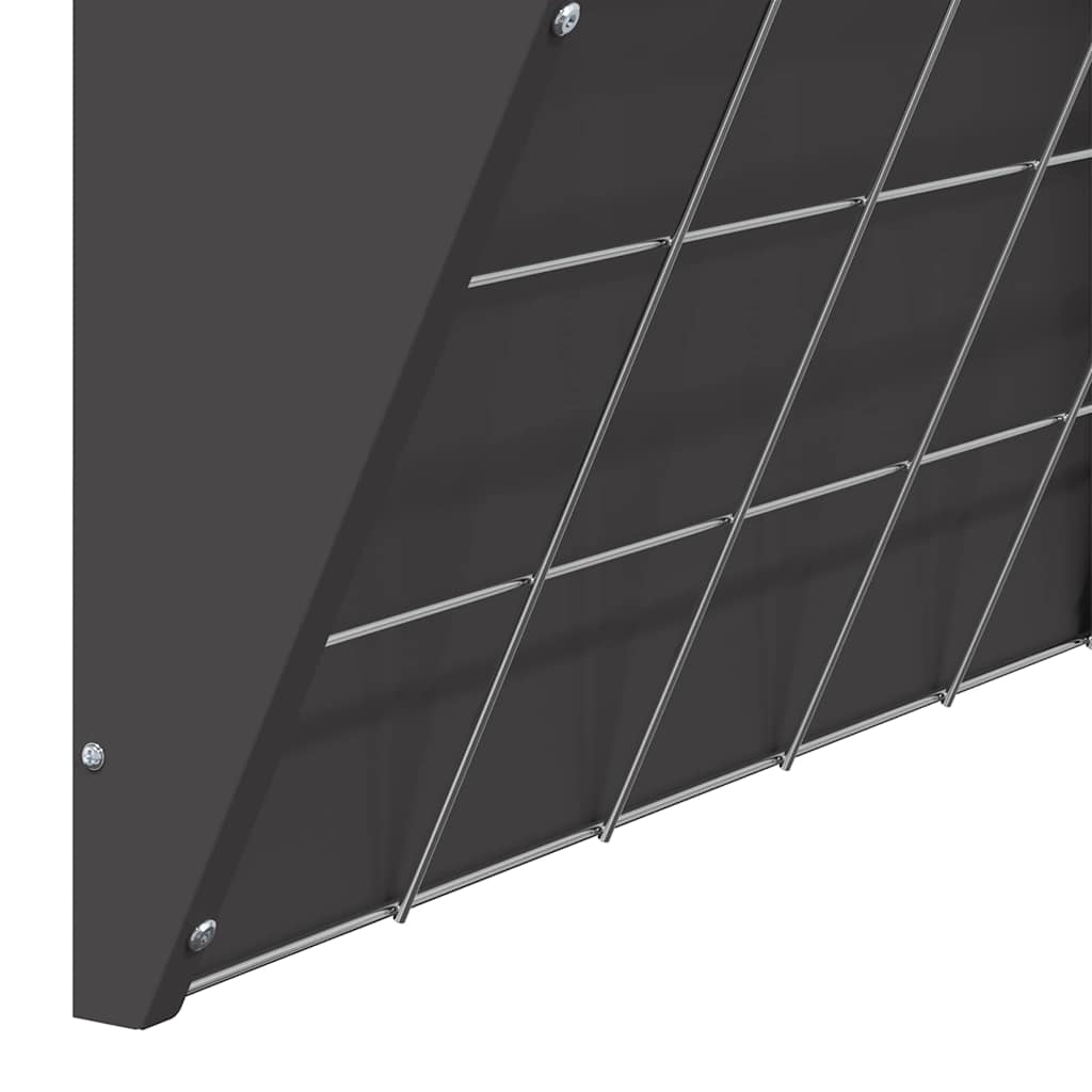 Mangiatore Appeso per Fieno Nero 61 x 33 x 66 cm