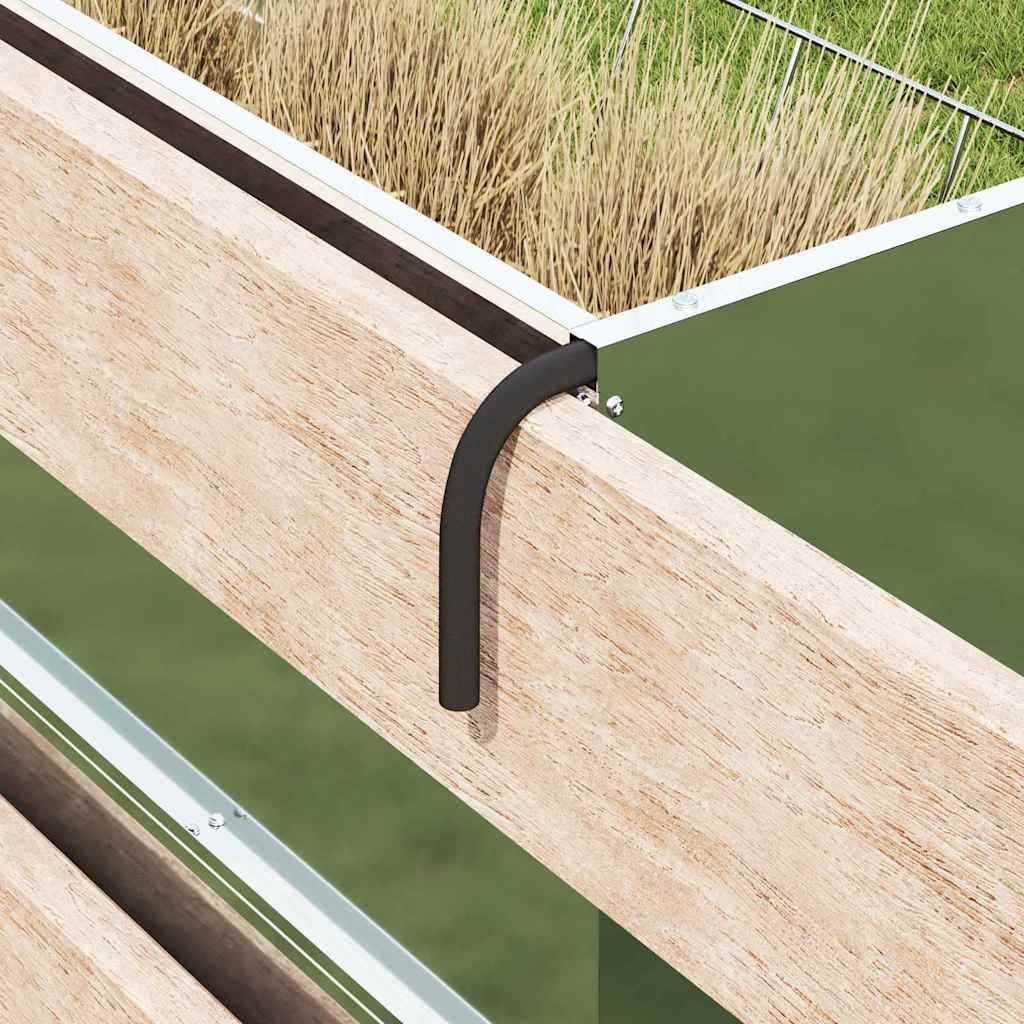 Mangiatore Appeso per Fieno Argento 61 x 33 x 66 cm