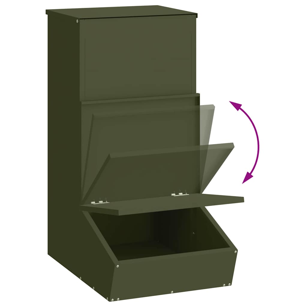 Nutriente per Maiali Verde oliva 55 x 38 x 76 cm | homemem39
