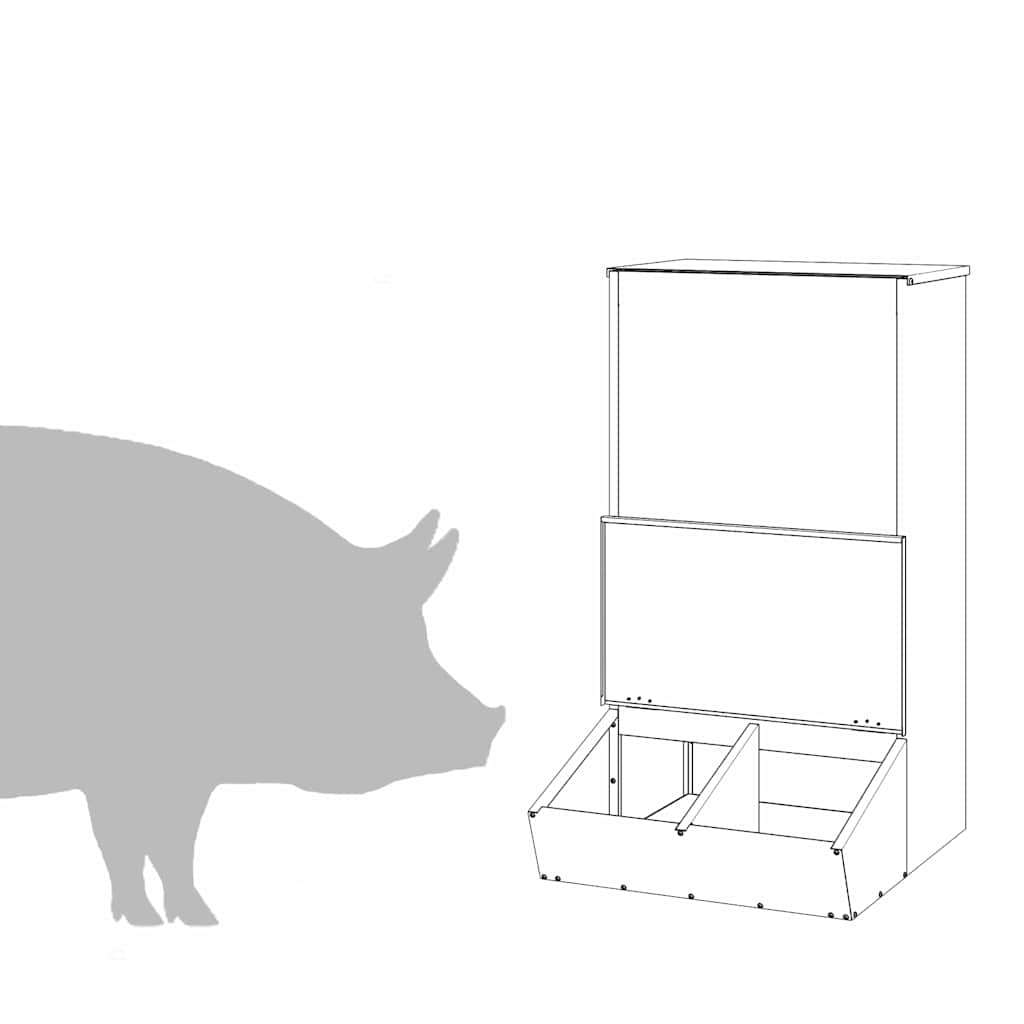 Nutriente per Maiali Verde oliva 55 x 51 x 91.5 cm