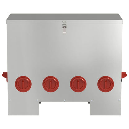 Feeder per pollo Argento 60.5 x 29 x 51 cm Acciaio zincato