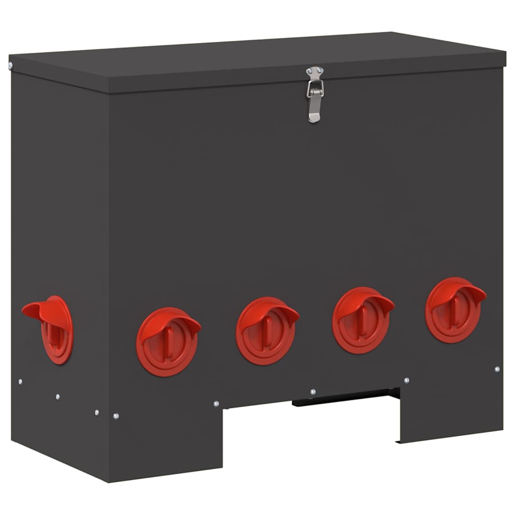 Feeder per pollo Nero 60.5 x 29 x 51 cm