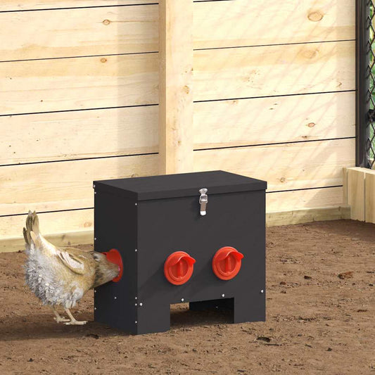 Feeder per pollo Nero 60.5 x 29 x 51 cm