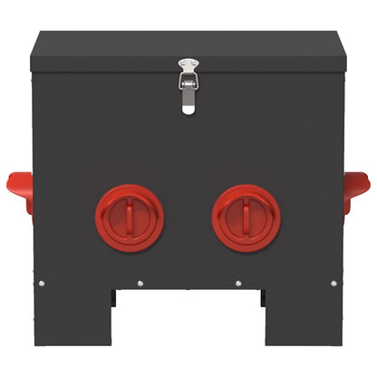 Feeder per pollo Nero 60.5 x 29 x 51 cm