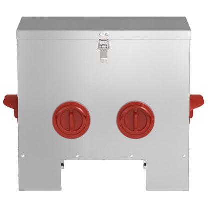 Feeder per pollo Argento 60.5 x 29 x 51 cm Acciaio zincato