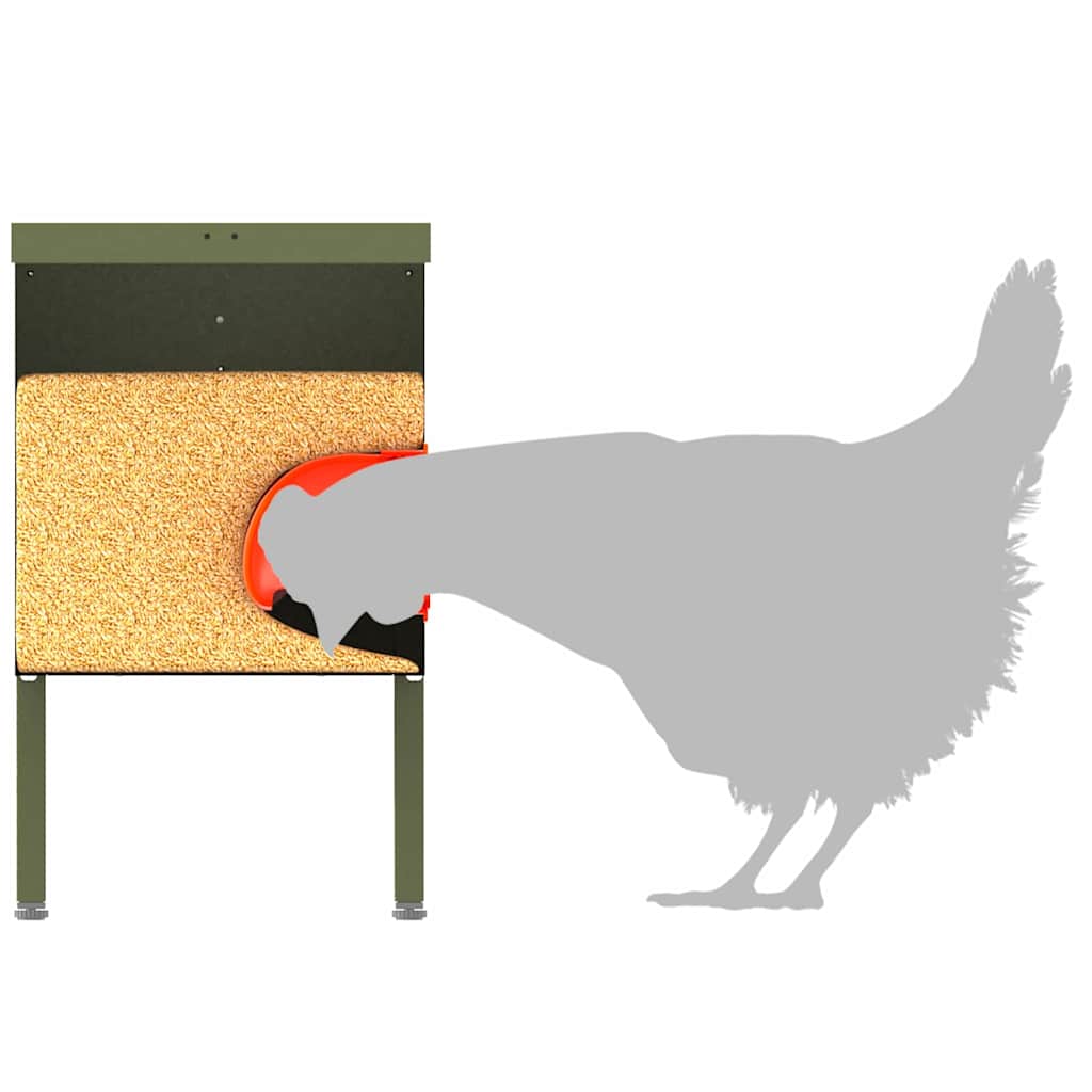 Feeder per pollo Verde oliva 41,5 x 20,5 x 33 cm