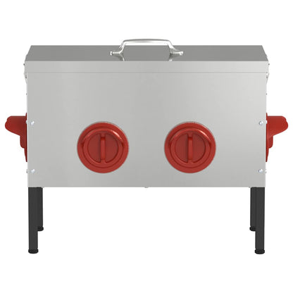 Feeder per pollo Argento 41,5 x 20,5 x 33 cm Acciaio zincato