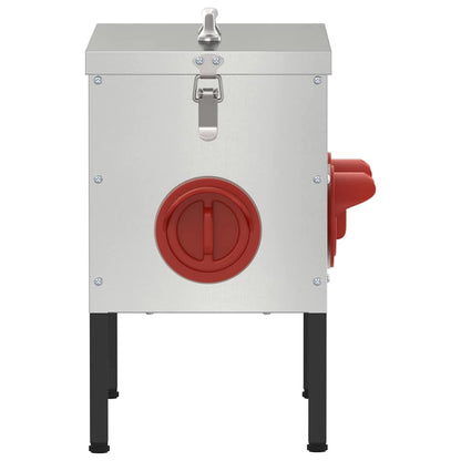 Feeder per pollo Argento 41,5 x 20,5 x 33 cm Acciaio zincato