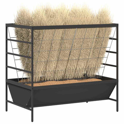 Mangiatore per Bestiame Nero 100 x 60 x 90 cm
