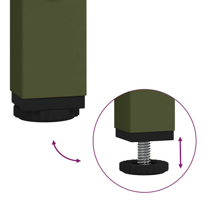 Mangiatore per Bestiame Verde oliva 100 x 60 x 90 cm