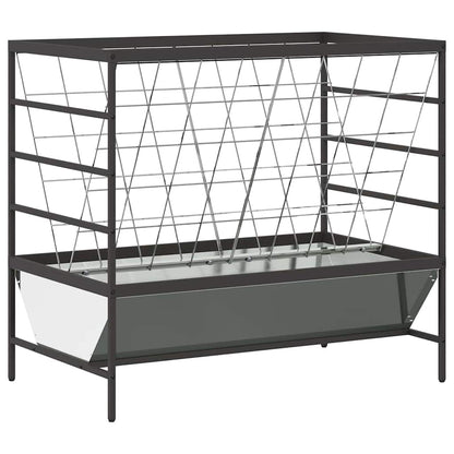 Mangiatore per Bestiame Argento 100 x 60 x 90 cm