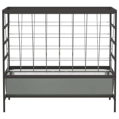 Mangiatore per Bestiame Argento 100 x 60 x 90 cm