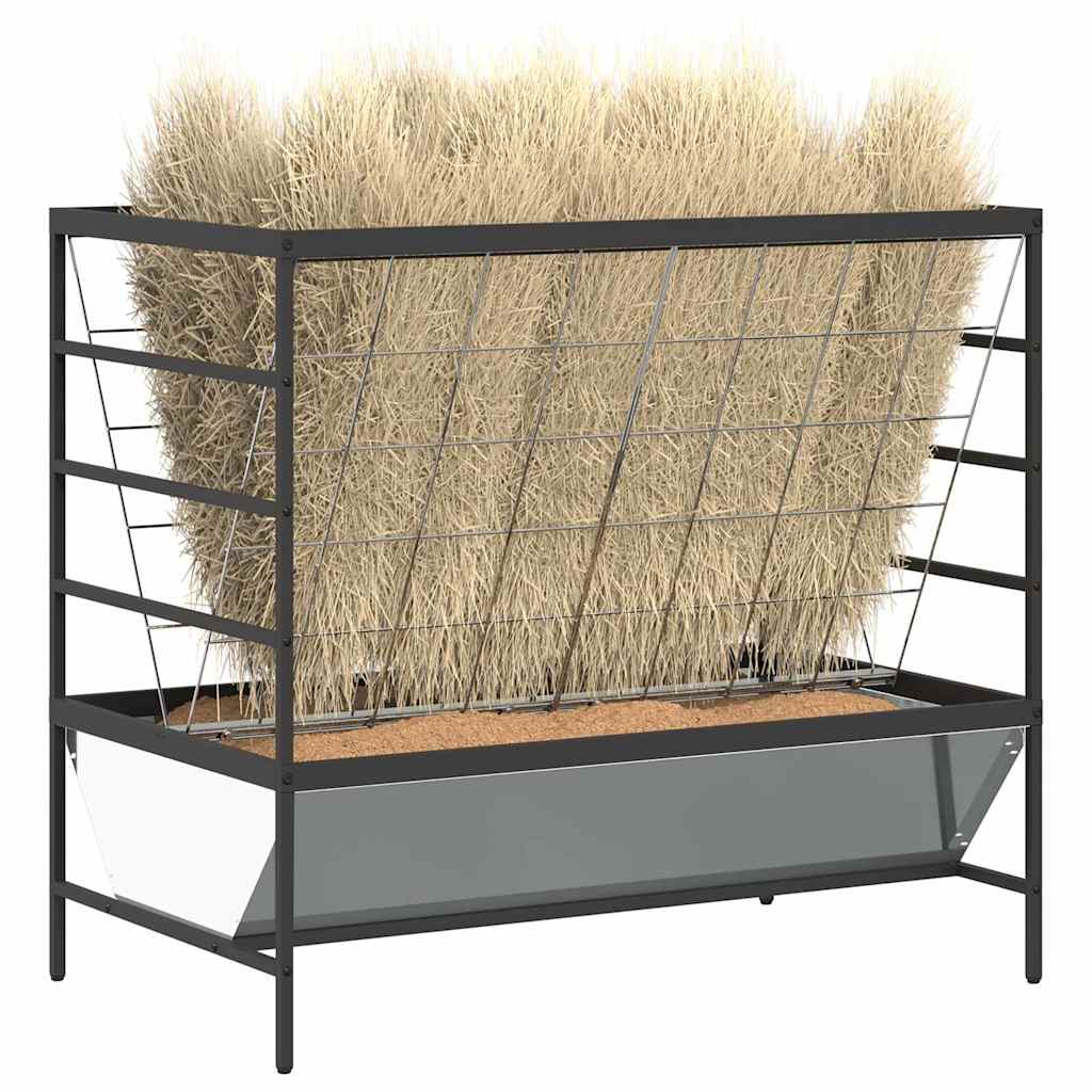 Mangiatore per Bestiame Argento 100 x 60 x 90 cm