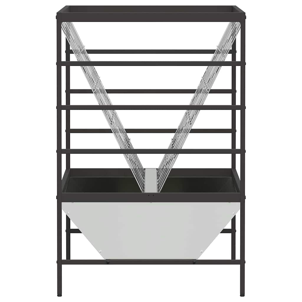 Mangiatore per Bestiame Argento 100 x 60 x 90 cm