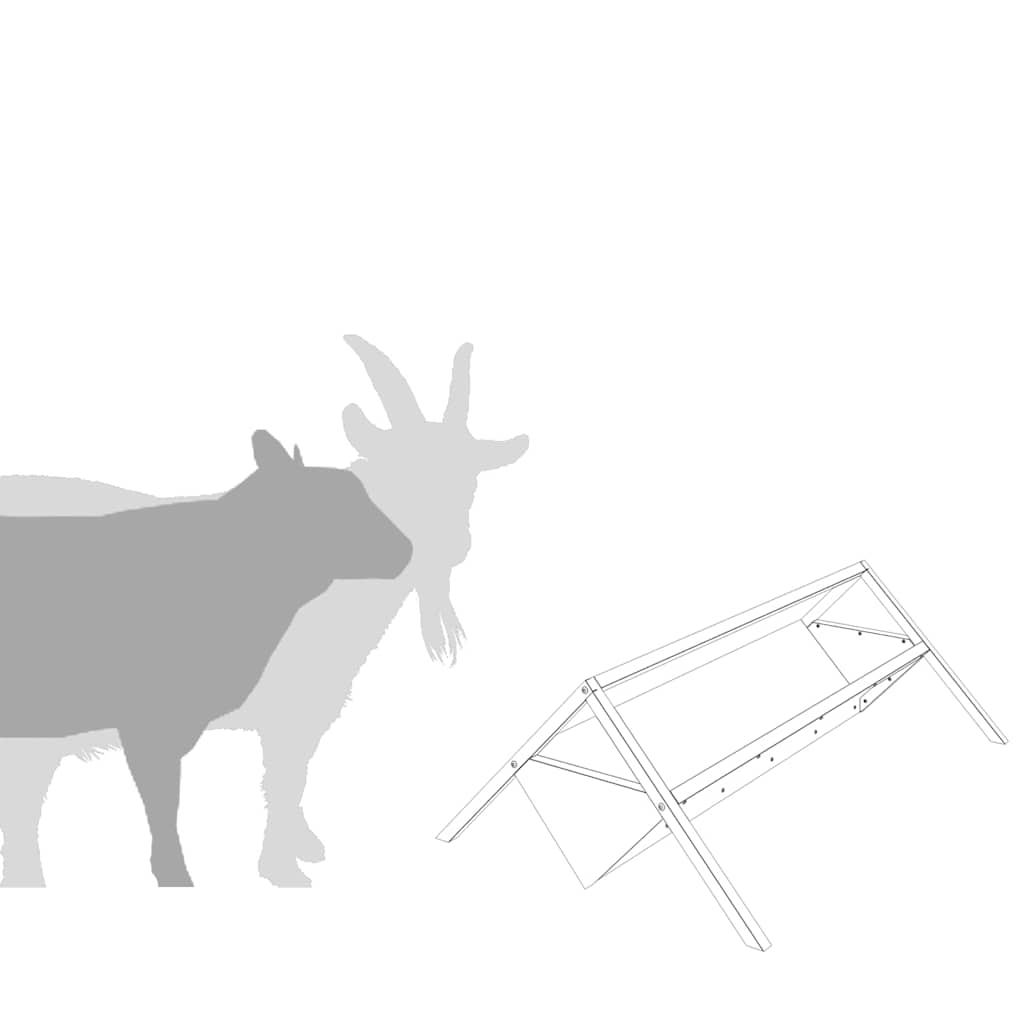 Abbeveratoio per bestiame Argento 111 x 76 x 38 cm | homemem39