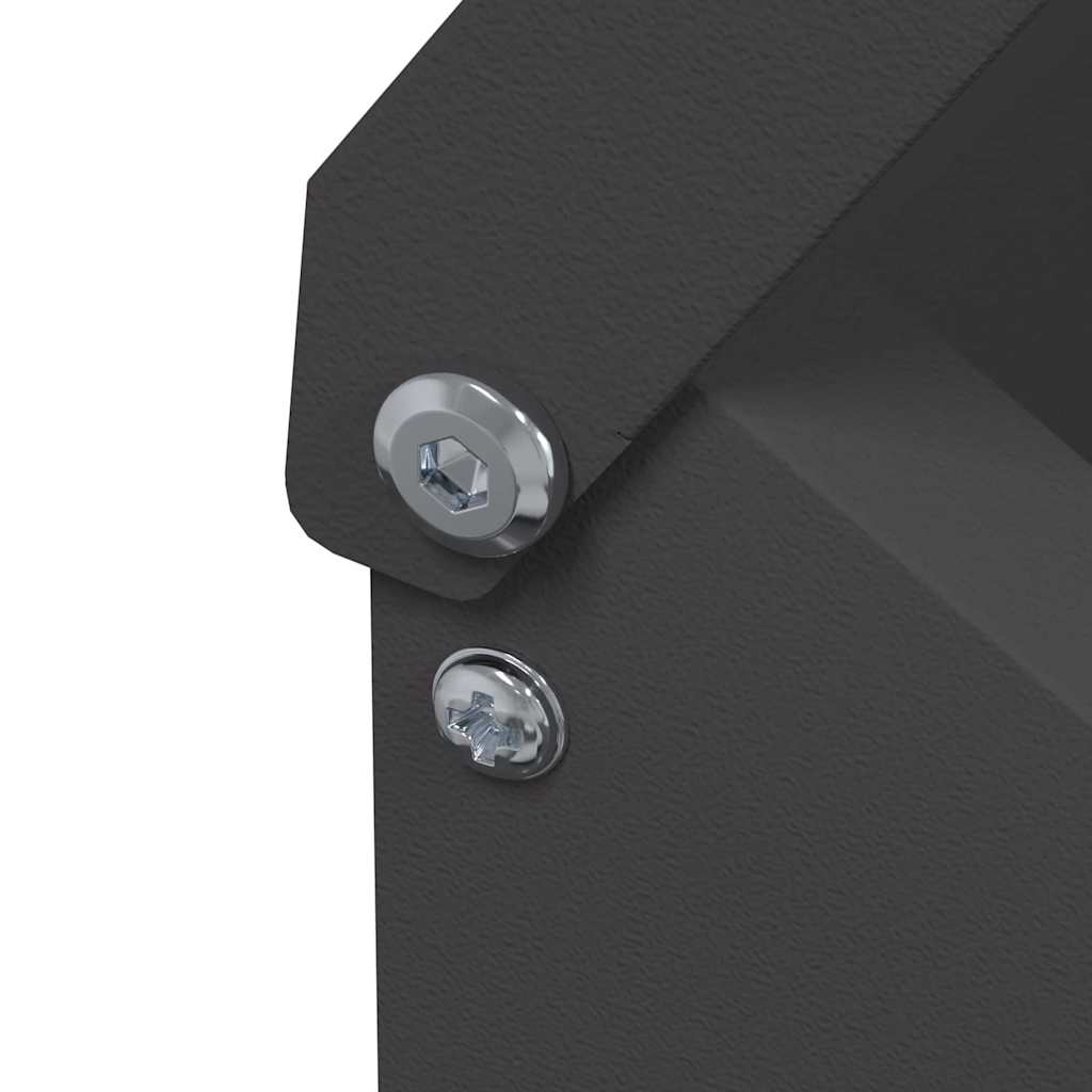 Feeder per pollo Nero 21 x 16 x 33 cm Acciaio laminato a freddo