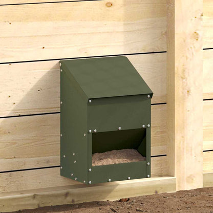 Feeder per pollo Verde oliva 21 x 16 x 33 cm
