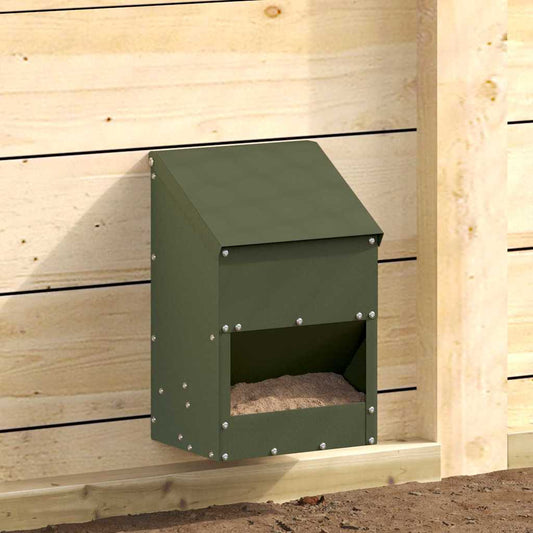 Feeder per pollo Verde oliva 21 x 16 x 33 cm