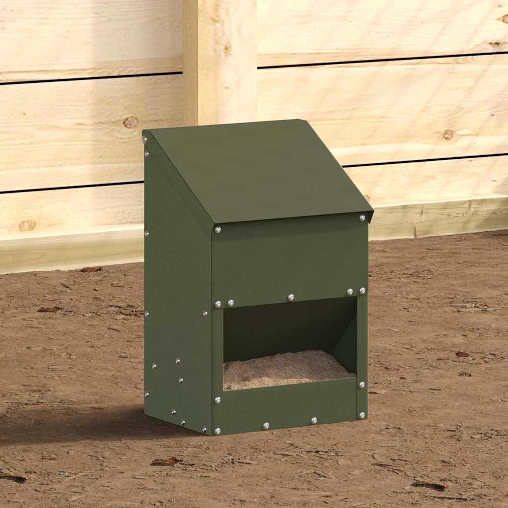 Feeder per pollo Verde oliva 21 x 16 x 33 cm