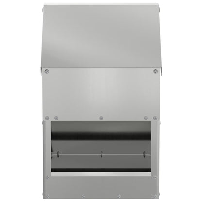 Feeder per pollo Argento 21 x 16 x 33 cm Acciaio zincato