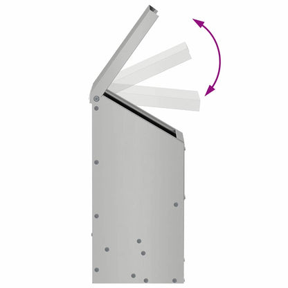 Feeder per pollo Argento 21 x 16 x 33 cm Acciaio zincato