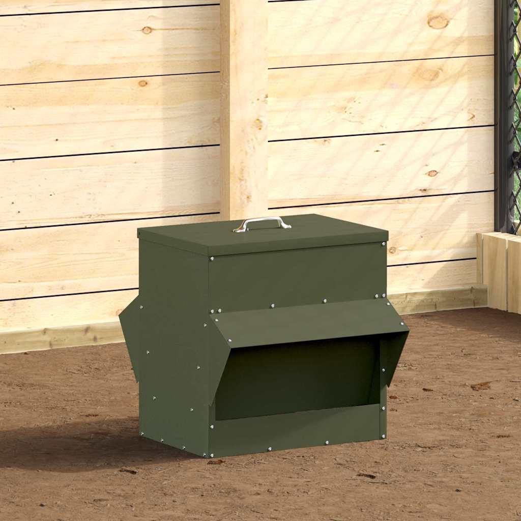 Feeder per pollo Verde oliva 40,5 x 45 x 41 cm