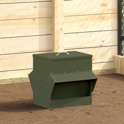 Feeder per pollo Verde oliva 40,5 x 45 x 41 cm