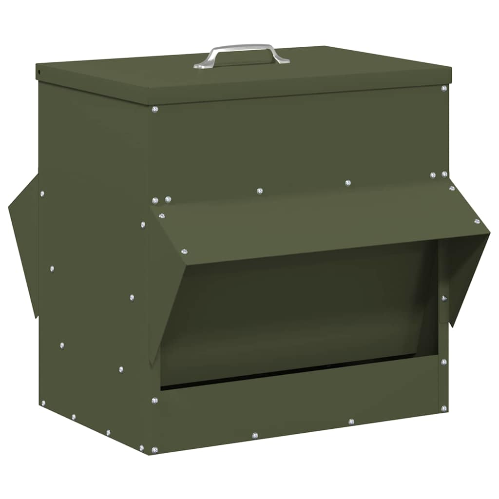Feeder per pollo Verde oliva 40,5 x 45 x 41 cm