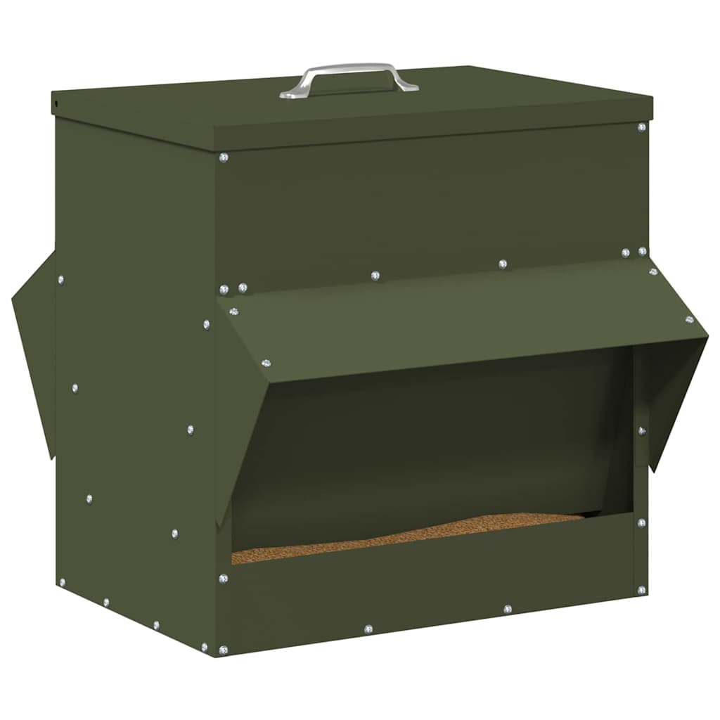 Feeder per pollo Verde oliva 40,5 x 45 x 41 cm