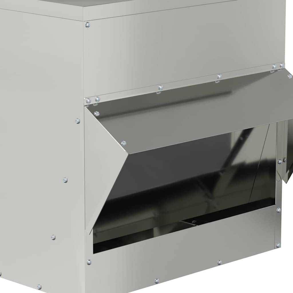 Feeder per pollo Argento 40,5 x 45 x 41 cm Acciaio zincato