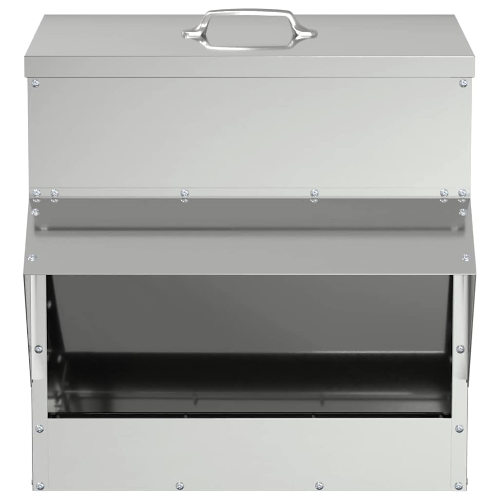 Feeder per pollo Argento 40,5 x 45 x 41 cm Acciaio zincato