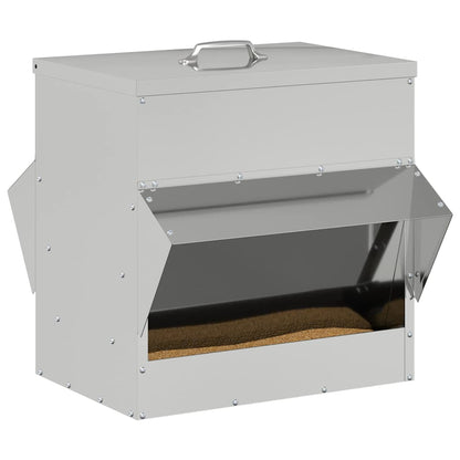 Feeder per pollo Argento 40,5 x 45 x 41 cm Acciaio zincato