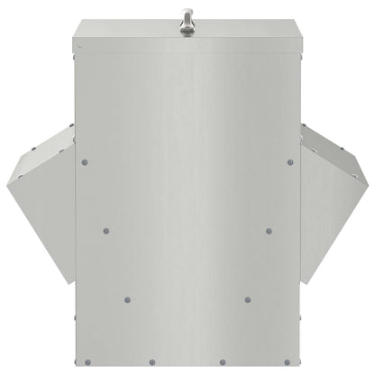 Feeder per pollo Argento 40,5 x 45 x 41 cm Acciaio zincato