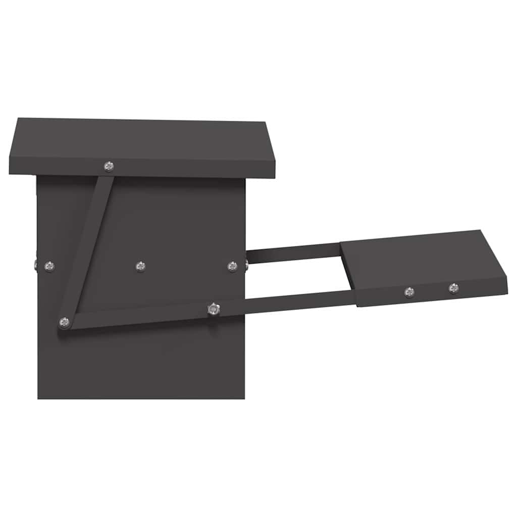 Mangiatore a Pedale per Pollo Nero 48,5 x 39,5 x 19 cm