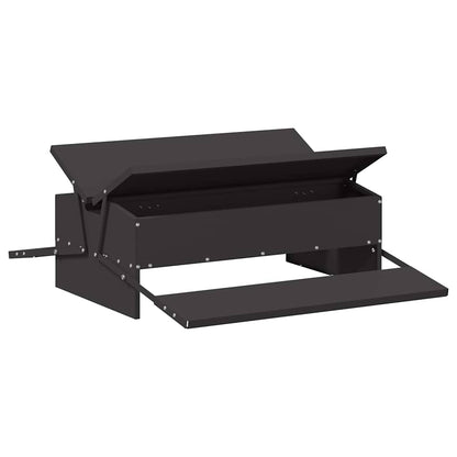 Mangiatore a Pedale per Pollo Nero 75 x 53 x 20,5 cm