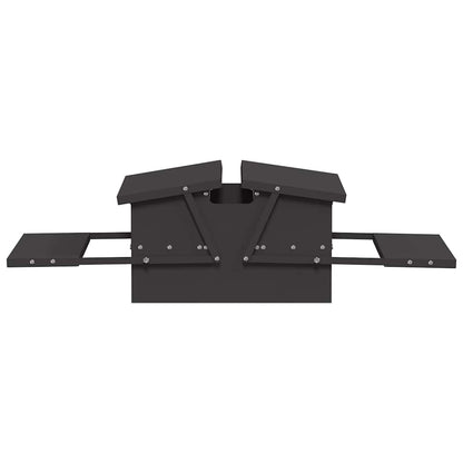 Mangiatore a Pedale per Pollo Nero 75 x 53 x 20,5 cm