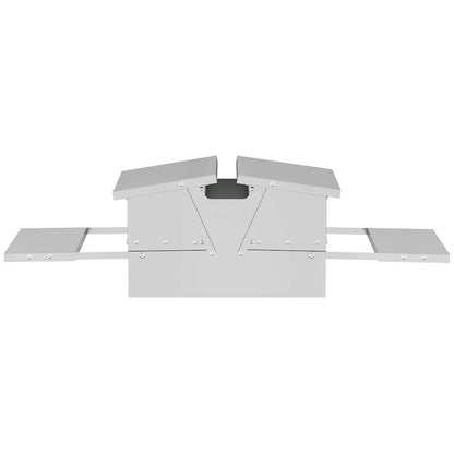 Mangiatore a Pedale per Pollo Argento 75 x 53 x 20,5 cm