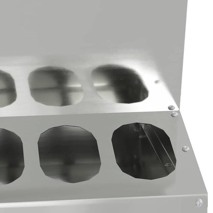 Feeder per pollo Argento 40 x 40 x 45 cm Acciaio zincato